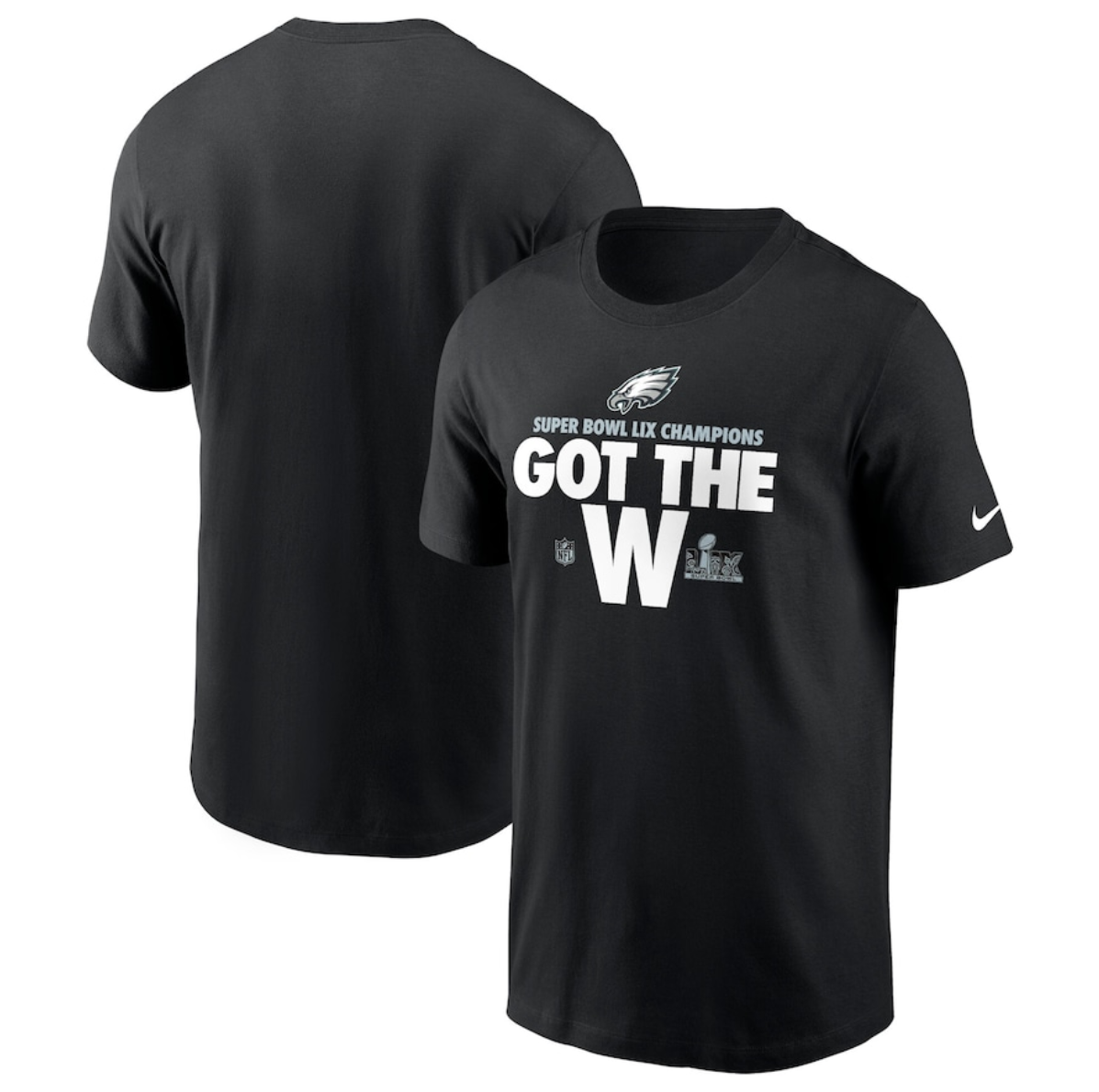 Men's Philadelphia Eagles Black Super Bowl LIX Champions Parade T-Shirt Men's Philadelphia Eagles Black Super Bowl LIX Champions Parade T-Shirt