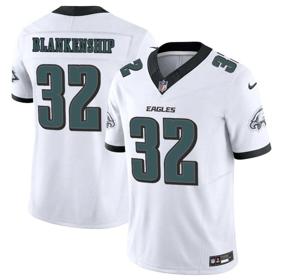 Men's Philadelphia Eagles #32 Reed Blankenship White 2025 F.U.S.E. Vapor Untouchable Limited Stitched Football Jersey Men's Philadelphia Eagles #32 Reed Blankenship White 2025 F.U.S.E. Vapor Untouchable Limited Stitched Football Jersey