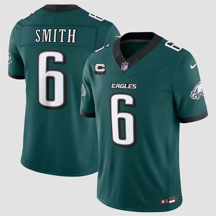 Men's Philadelphia Eagles #6 DeVonta Smith Green 2026 F.U.S.E. 2-Star C Patch Vapor Untouchable Limited Stitched Football Jersey
