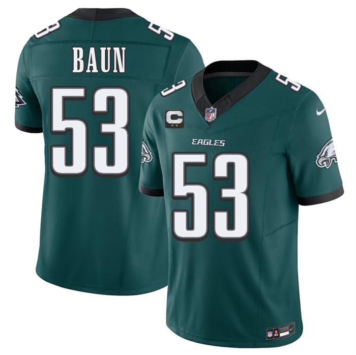Men's Philadelphia Eagles #53 Jaelan Phillips Green 2026 F.U.S.E. 2-Star C Patch Vapor Untouchable Limited Stitched Football Jersey