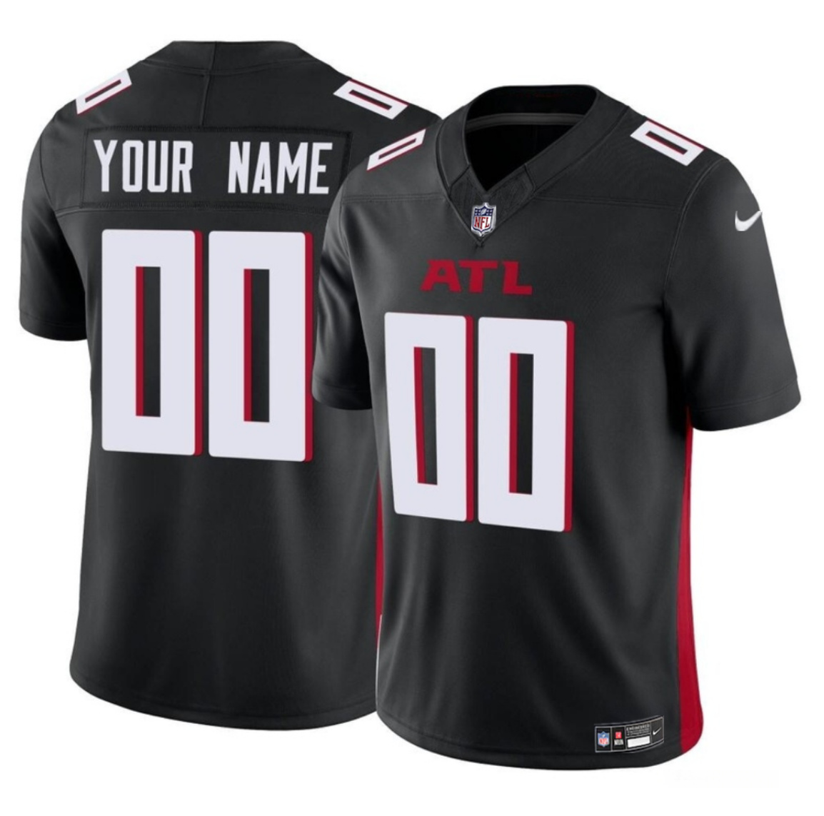 Women's Atlanta Falcons Active Player Custom Black 2023 F.U.S.E Vapor Limited Stitched Football Jersey