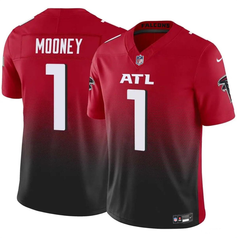 Men's Atlanta Falcons #1 Darnell Mooney Red 2024 F.U.S.E. Vapor Untouchable Limited Stitched Football Jersey