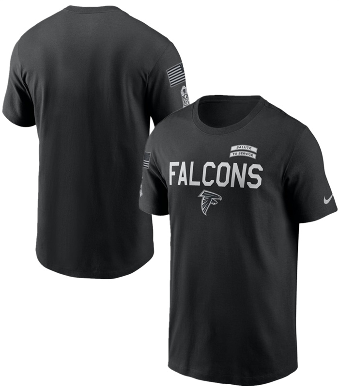 Men's Atlanta Falcons Black 2026 Salute to Service Sideline Dri-FIT T-Shirt