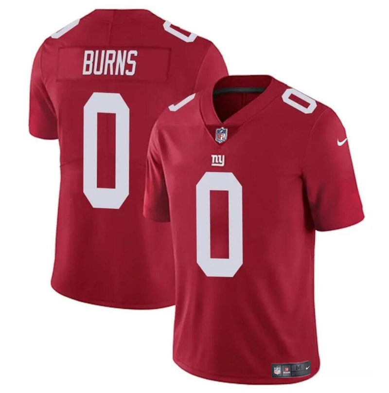 Men's New York Giants #0 Brian Burns Red Vapor Untouchable Limited Stitched Jersey