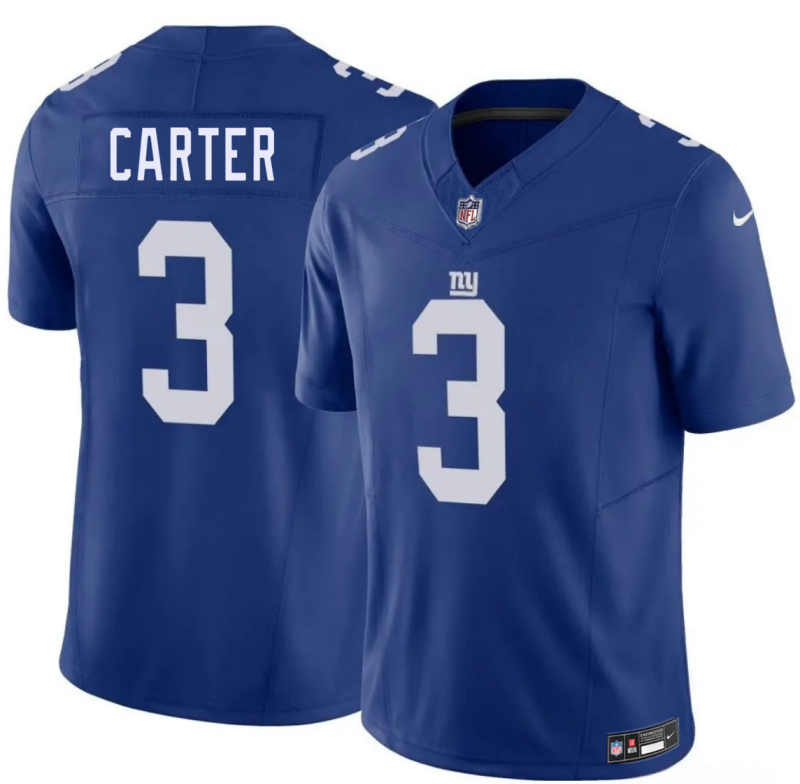 Men's New York Giants #3 Abdul Carter Blue 2026 F.U.S.E. Vapor Untouchable Limited Stitched Jersey