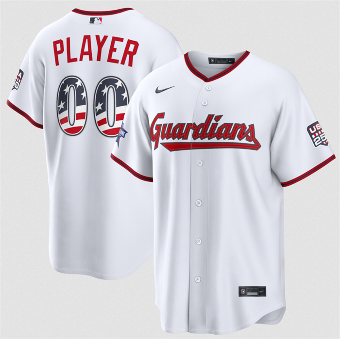 Men's Cleveland Guardians Active Player Custom White 2026 All-Star Edition Stars & Stripes Stadium Pick-A-Player Stitched Baseball Jersey Men's Cleveland Guardians Active Player Custom White 2026 All-Star Edition Stars & Stripes Stadium Pick-A-Player Stitched Baseball Jersey