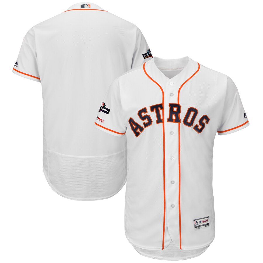 Houston Astros Majestic 2019 Postseason Authentic Flex Base Player Jersey White