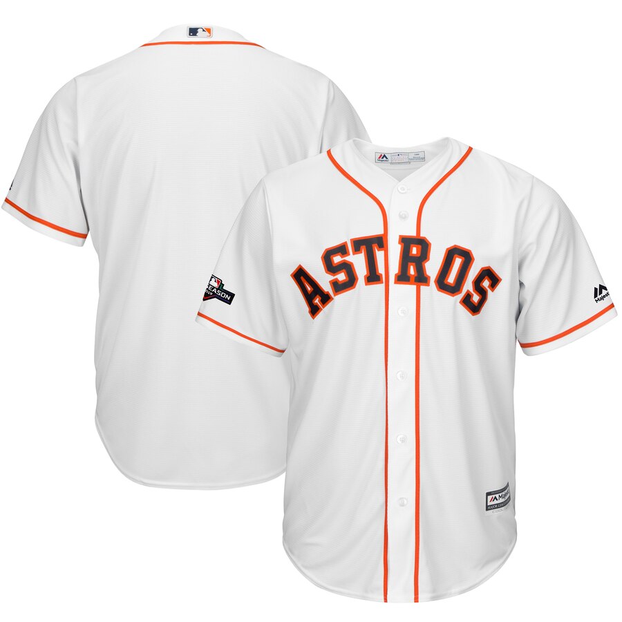 Houston Astros Majestic 2019 Postseason Official Cool Base Player Jersey White