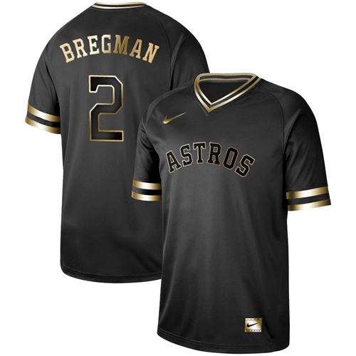 Nike Astros #2 Alex Bregman Black Gold Authentic Stitched MLB Jersey Nike Astros #2 Alex Bregman Black Gold Authentic Stitched MLB Jersey