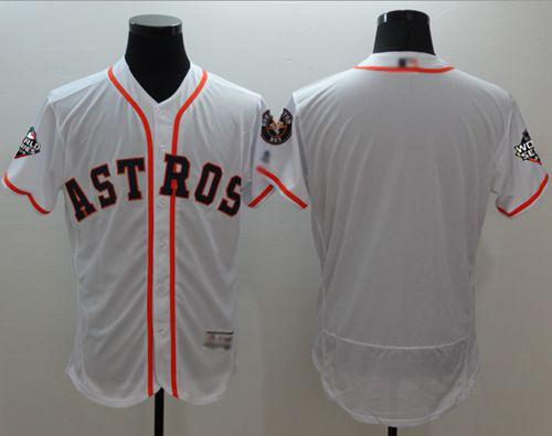 Astros Blank White Flexbase Authentic Collection 2019 World Series Bound Stitched MLB Jersey