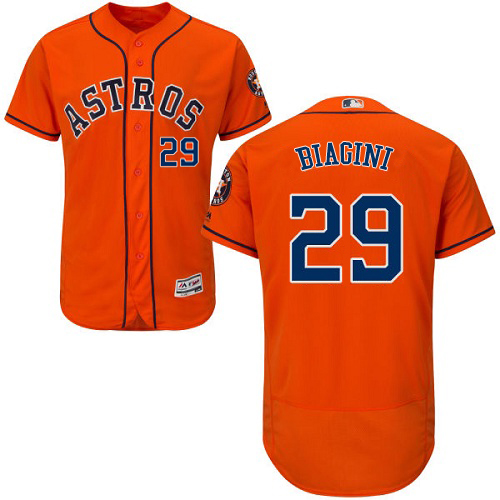 Astros #29 Joe Biagini Orange Flexbase Authentic Collection Stitched MLB Jersey