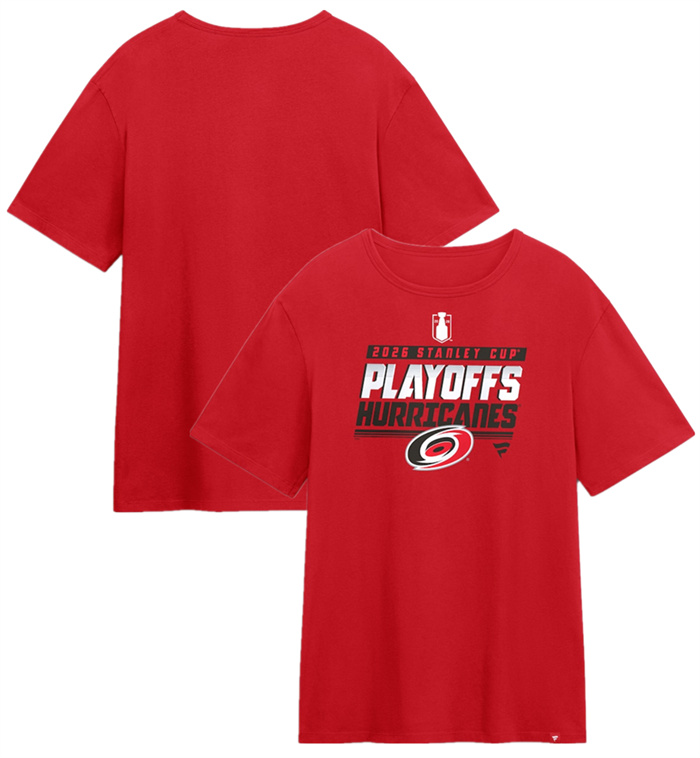 Men's Carolina Hurricanes Red 2026 Stanley Cup Playoffs Legacy T-Shirt Men's Carolina Hurricanes Red 2026 Stanley Cup Playoffs Legacy T-Shirt