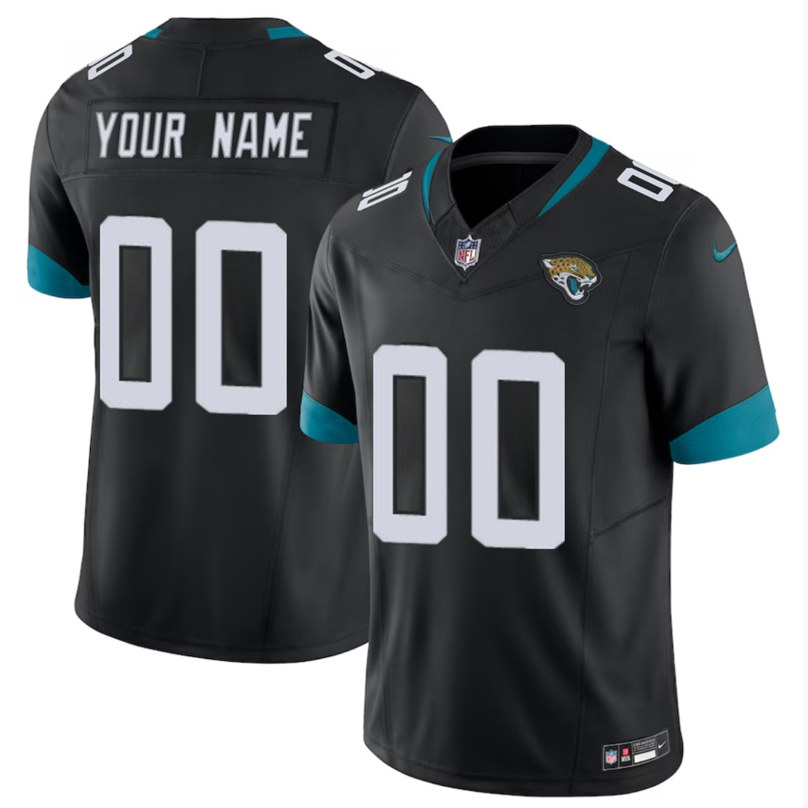 Men's Jacksonville Jaguars Active Player Custom Black 2023 F.U.S.E Alternate Vapor Untouchable Limited Stitched Football Jersey