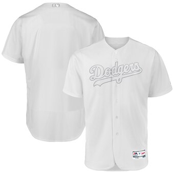 Los Angeles Dodgers Blank Majestic 2019 Players' Weekend Flex Base Authentic Team Jersey White