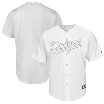 Los Angeles Dodgers Blank Majestic 2019 Players' Weekend Cool Base Team Jersey White