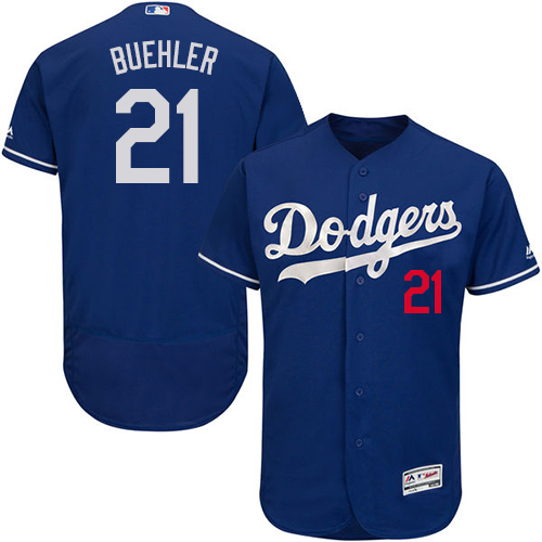 Dodgers #21 Walker Buehler Blue Flexbase Authentic Collection Stitched MLB Jersey