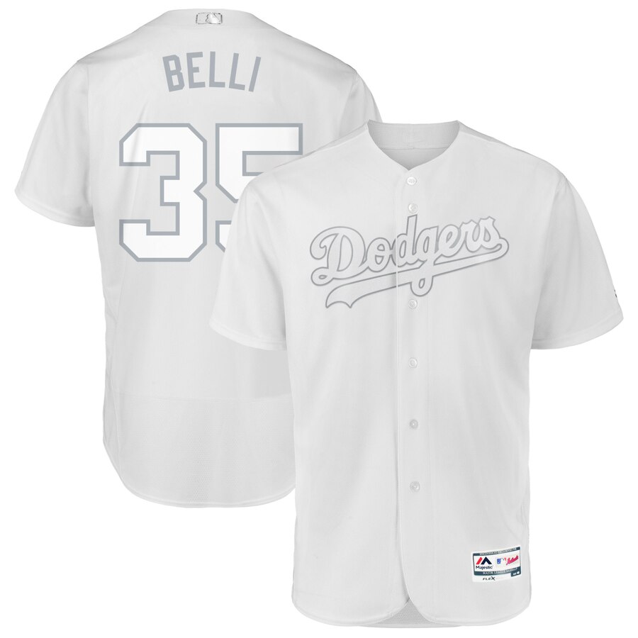 Los Angeles Dodgers #35 Cody Bellinger Belli Majestic 2019 Players' Weekend Flex Base Authentic Player Jersey White
