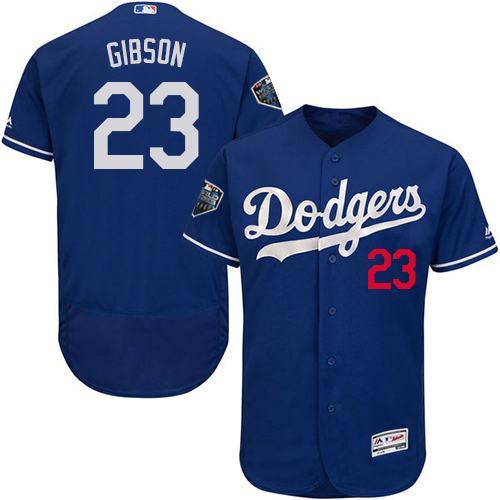 Dodgers #23 Kirk Gibson Blue Flexbase Authentic Collection 2018 World Series Stitched MLB Jersey