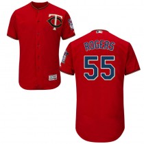 Twins #55 Taylor Rogers Red Flexbase Authentic Collection Stitched MLB Jersey Twins #55 Taylor Rogers Red Flexbase Authentic Collection Stitched MLB Jersey