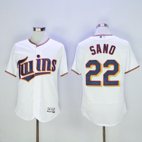Twins #22 Miguel Sano White Flexbase Authentic Collection Stitched MLB Jersey Twins #22 Miguel Sano White Flexbase Authentic Collection Stitched MLB Jersey