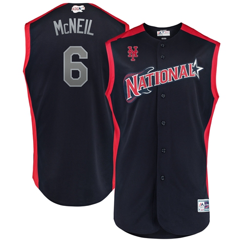 Mets #6 Jeff McNeil Navy 2019 All-Star National League Stitched MLB Jersey