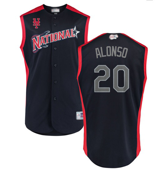 Mets #20 Pete Alonso Navy 2019 All-Star National League Stitched MLB Jersey