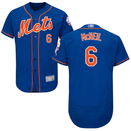 Mets #6 Jeff McNeil Blue Flexbase Authentic Collection Stitched MLB Jersey