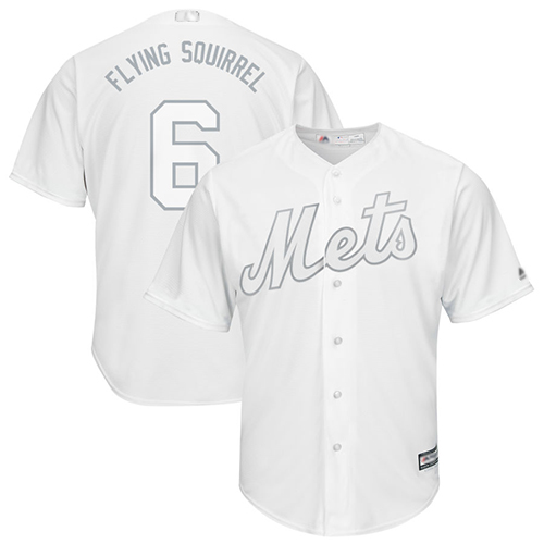 Mets #6 Jeff McNeil White "Flying Squirrel" Players Weekend Cool Base Stitched MLB Jersey