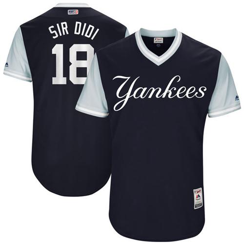 Yankees #18 Didi Gregorius Navy "Sir Didi" Players Weekend Authentic Stitched MLB Jersey