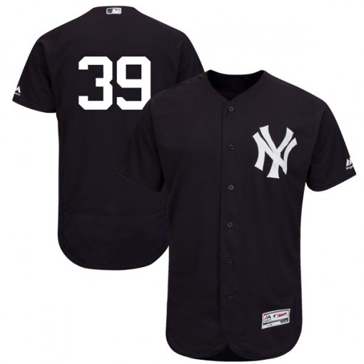 Yankees #39 Mike Tauchman Navy Blue Flexbase Authentic Collection Stitched MLB Jersey