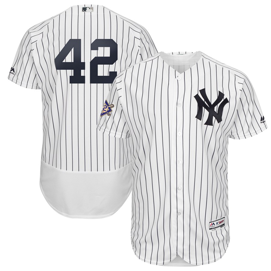 New York Yankees #42 Majestic 2019 Jackie Robinson Day Flex Base Jersey White