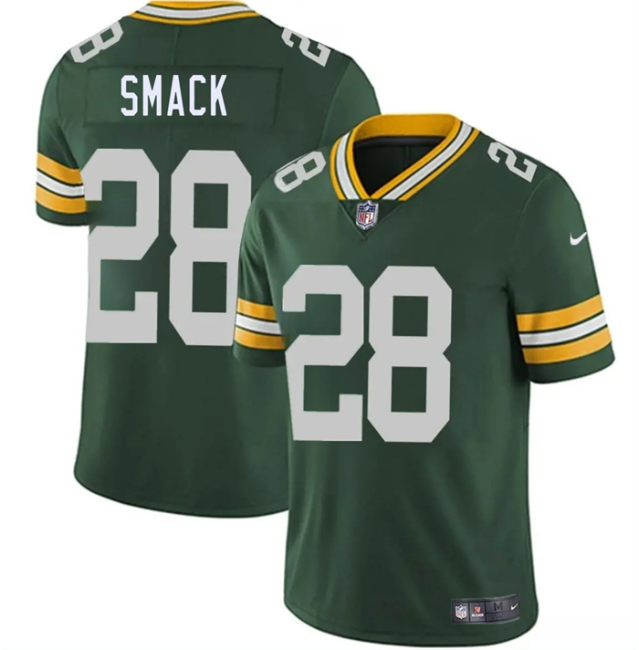Men's Green Bay Packers #28 Trey Smack Green 2026 Draft Vapor Untouchable Limited Stitched Football Jersey