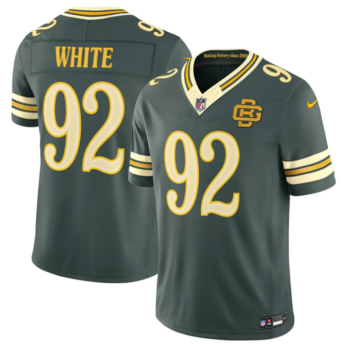 Men's Green Bay Packers #92 Reggie white Dark Green 2026 F.U.S.E. Rivalries Collection Limited Stitched Football Jersey Men's Green Bay Packers #92 Reggie white Dark Green 2026 F.U.S.E. Rivalries Collection Limited Stitched Football Jersey