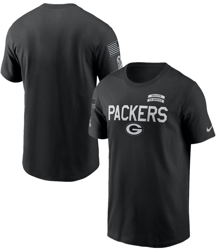 Men's Green Bay Packers Black 2026 Salute to Service Sideline Dri-FIT T-Shirt Men's Green Bay Packers Black 2026 Salute to Service Sideline Dri-FIT T-Shirt
