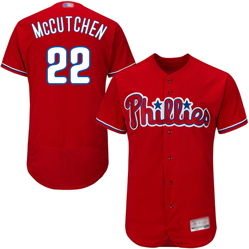 Phillies #22 Andrew McCutchen Red Flexbase Authentic Collection Stitched MLB Jersey
