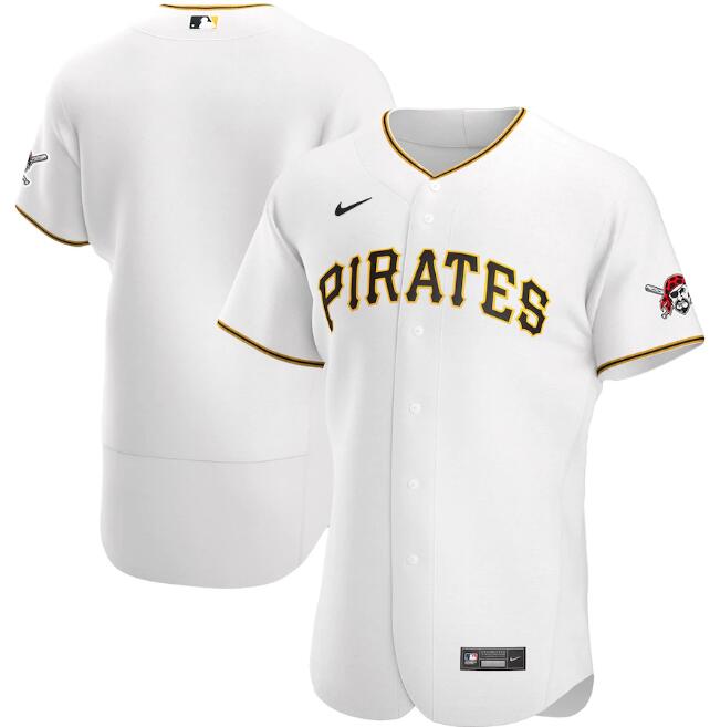 Men's Pittsburgh Pirates Blank White MLB Flex Base Stitched Jersey