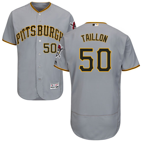 Pirates #50 Jameson Taillon Grey Flexbase Authentic Collection Stitched MLB Jersey