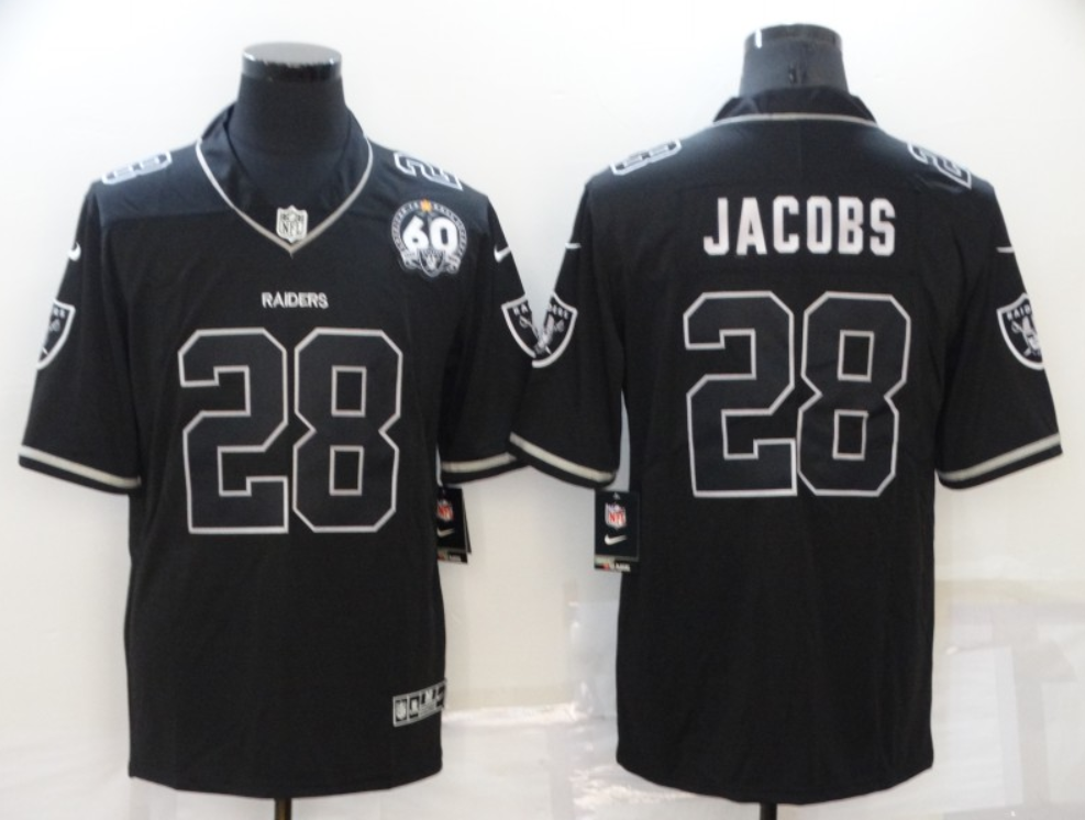 Men's Las Vegas Raiders Active Player Custom Black Shadow Vapor Limited Stitched Jersey