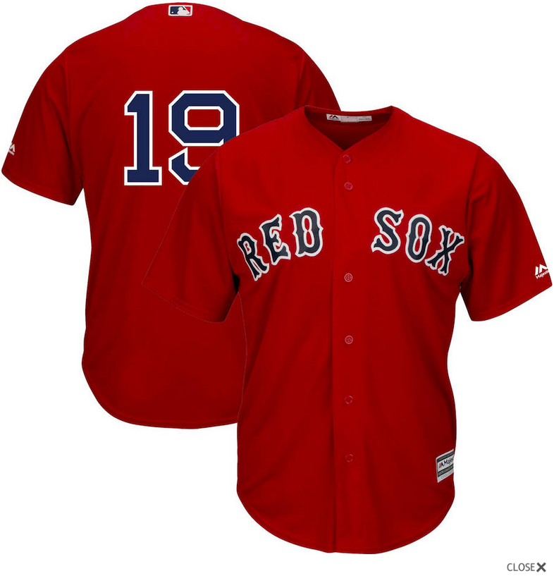 Boston Red Sox #19 Jackie Bradley Jr. Majestic Alternate Cool Base Player Jersey Scarlet