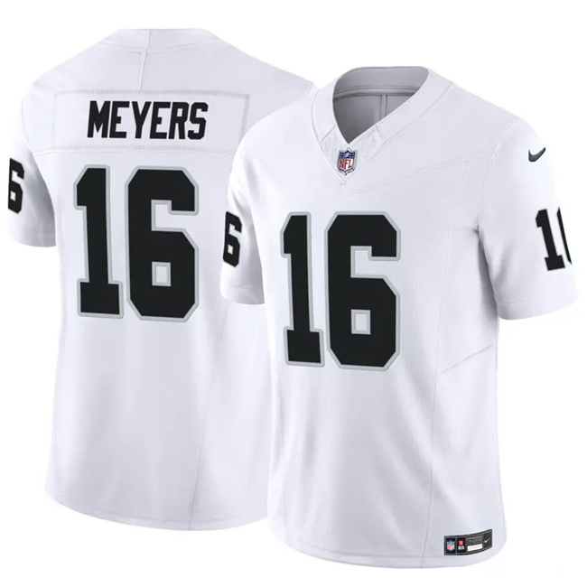 Men's Las Vegas Raiders #16 Jakobi Meyers White 2023 F.U.S.E Vapor Untouchable Stitched Football Jersey