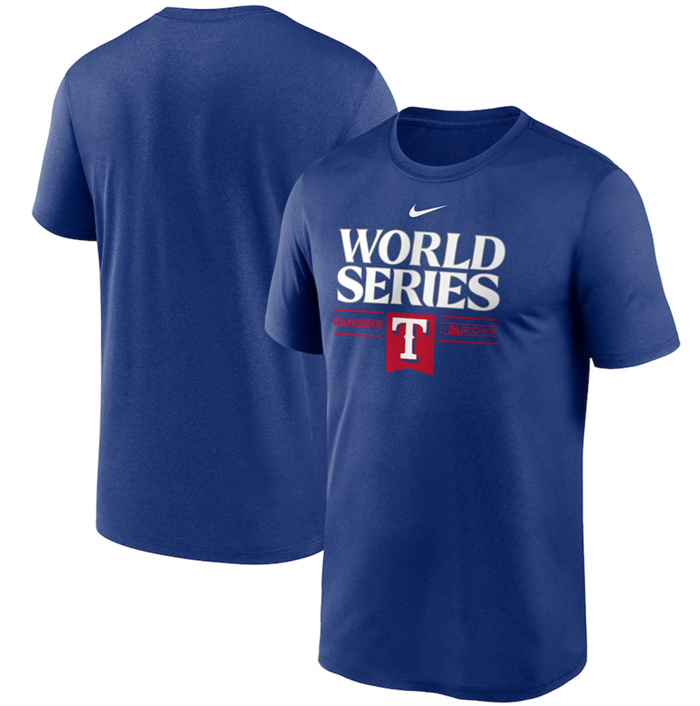 Men's Texas Rangers 2023 Royal World Series Collection Dugout T-Shirt