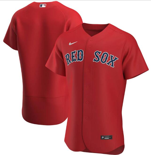 Men's Boston Red Sox Blank Red MLB Flex Base Stitched Jersey