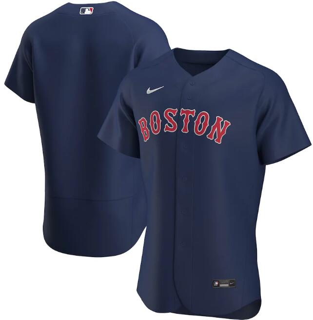 Men's Boston Red Sox Blank Navy MLB Flex Base Stitched Jersey