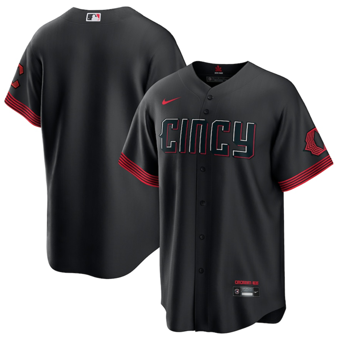 Men's Cincinnati Reds Active Player Custom 2023 City Connect Cool Base Stitched Baseball Jersey