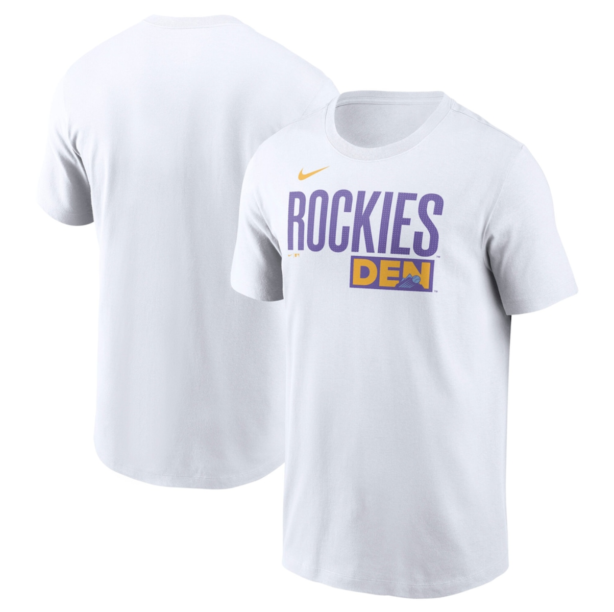 Men's Colorado Rockies White 2025 City Connect Wordmark T-Shirt