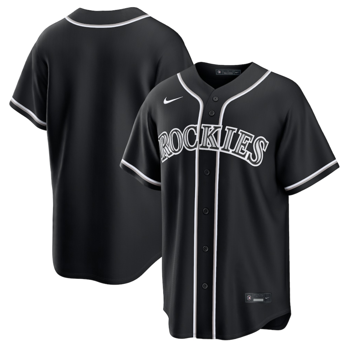 Men's Colorado Rockies Custom 2026 Fashion Replica Black Out Stitched Baseball Jersey