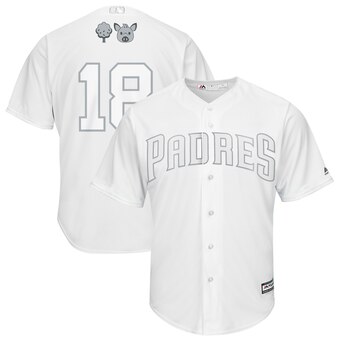 San Diego Padres #18 Austin Hedges Majestic 2019 Players' Weekend Cool Base Player Jersey White