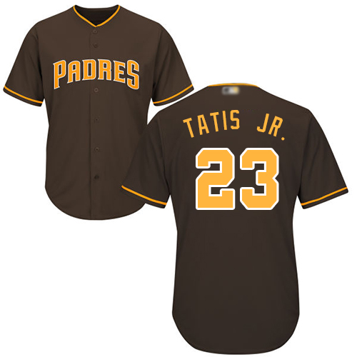 Padres #23 Fernando Tatis Jr. Brown New Cool Base Stitched MLB Jersey