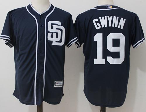 Padres #19 Tony Gwynn Navy Blue New Cool Base Stitched MLB Jersey