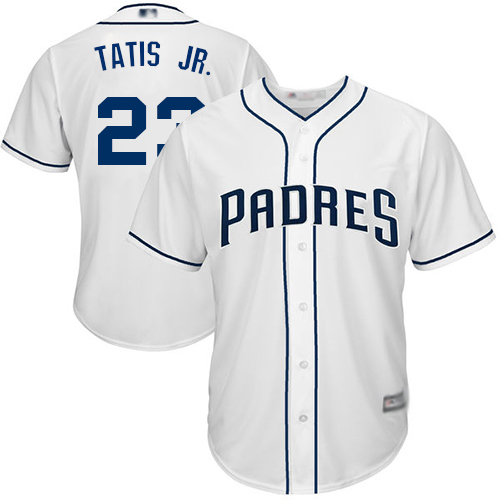 Padres #23 Fernando Tatis Jr. White New Cool Base Stitched MLB Jersey